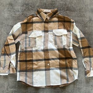 🆕 kids plaid button down NEW